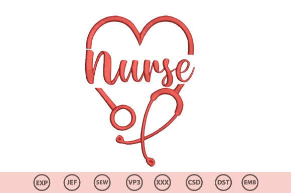 Download Nurse Love Embroidery Design - Love Collection