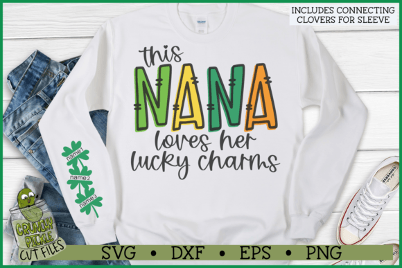 Download Nana Loves Her Lucky Charms Sleeve SVG - Love Collection