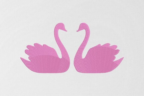 Download Swans Love Embroidery Design - Love Collection