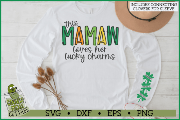 Download Mamaw Loves Her Lucky Charms Sleeve SVG - Love Collection