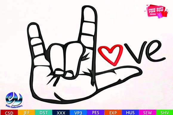 Download Love Embroidery Design - Love Collection