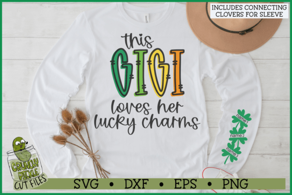 Download Gigi Loves Her Lucky Charms Sleeve SVG - Love Collection