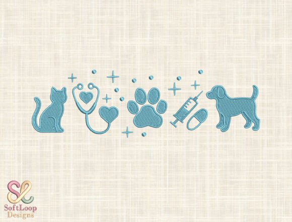Download Dog &amp; Cat Machine Embroidery File - Embroidery file Collection