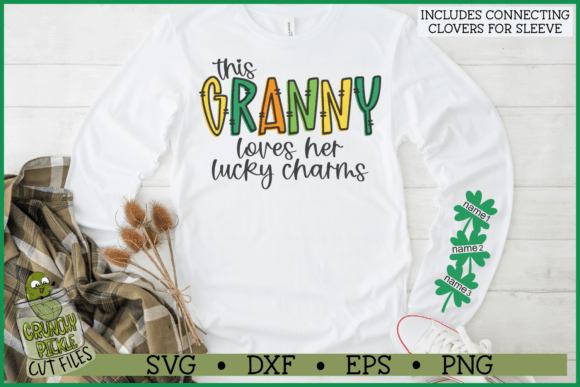 Download Granny Loves Her Lucky Charms Sleeve SVG - Love Collection