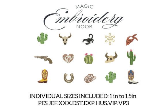 Download Mini Western Bundle X 15 Designs - Premium Resources